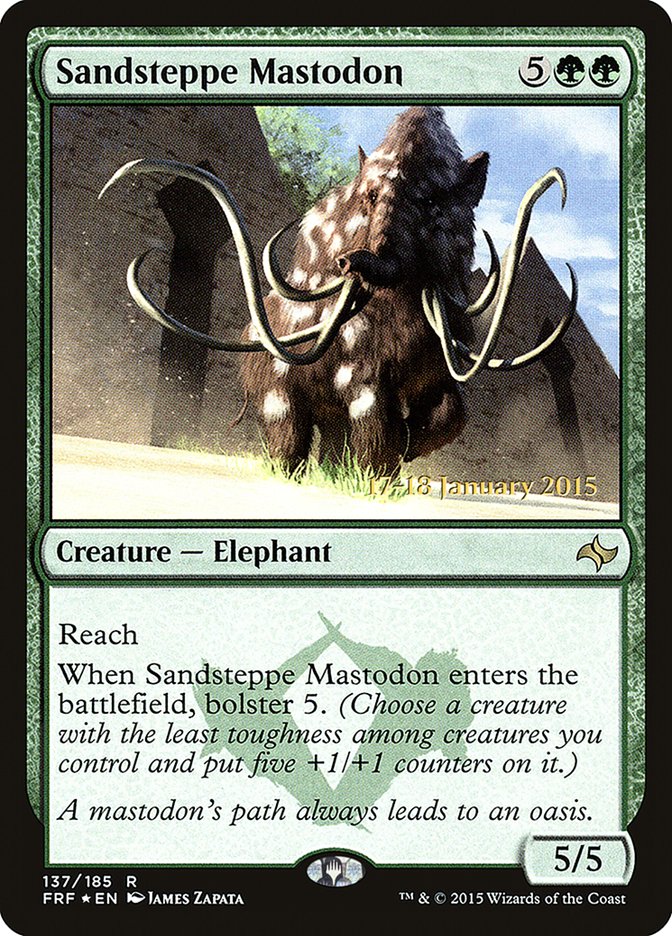 Sandsteppe Mastodon  [Fate Reforged Prerelease Promos] | Nerdhalla Games