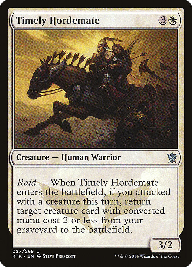 Timely Hordemate [Khans of Tarkir] | Nerdhalla Games