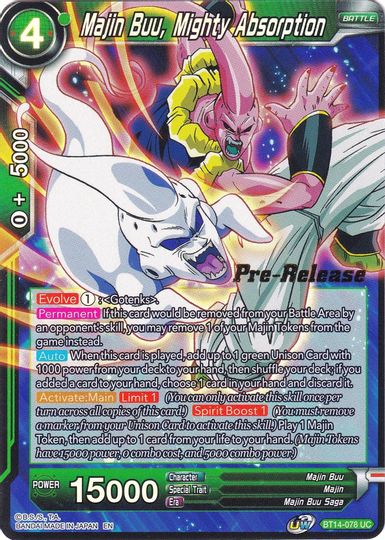 Majin Buu, Mighty Absorption (BT14-078) [Cross Spirits Prerelease Promos] | Nerdhalla Games