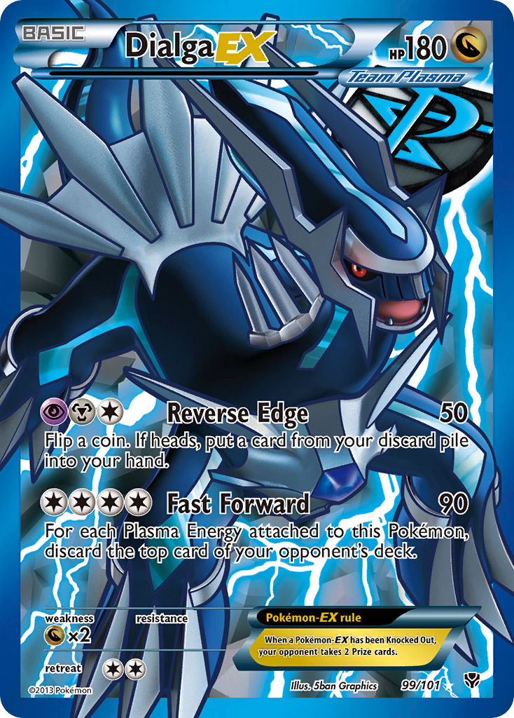 Dialga EX (99/101) [Black & White: Plasma Blast] | Nerdhalla Games