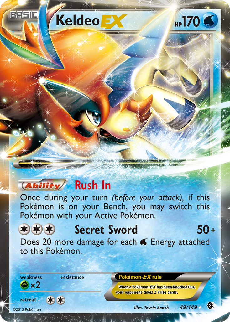 Keldeo EX (49/149) [Black & White: Boundaries Crossed] | Nerdhalla Games