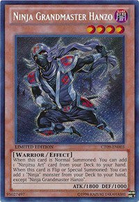 Ninja Grandmaster Hanzo [CT09-EN003] Secret Rare | Nerdhalla Games