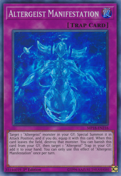 Altergeist Manifestation [MP18-EN216] Super Rare | Nerdhalla Games