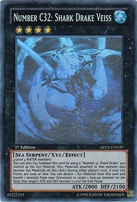 Number C32: Shark Drake Veiss [ABYR-EN039] Ghost Rare | Nerdhalla Games