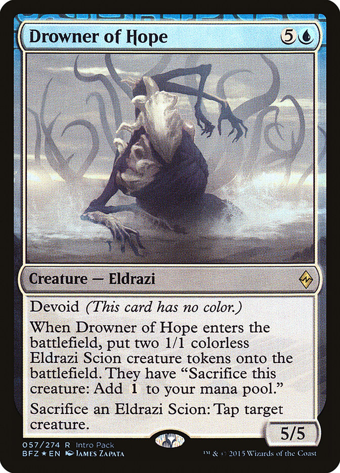 Drowner of Hope (Intro Pack) [Battle for Zendikar Promos] | Nerdhalla Games