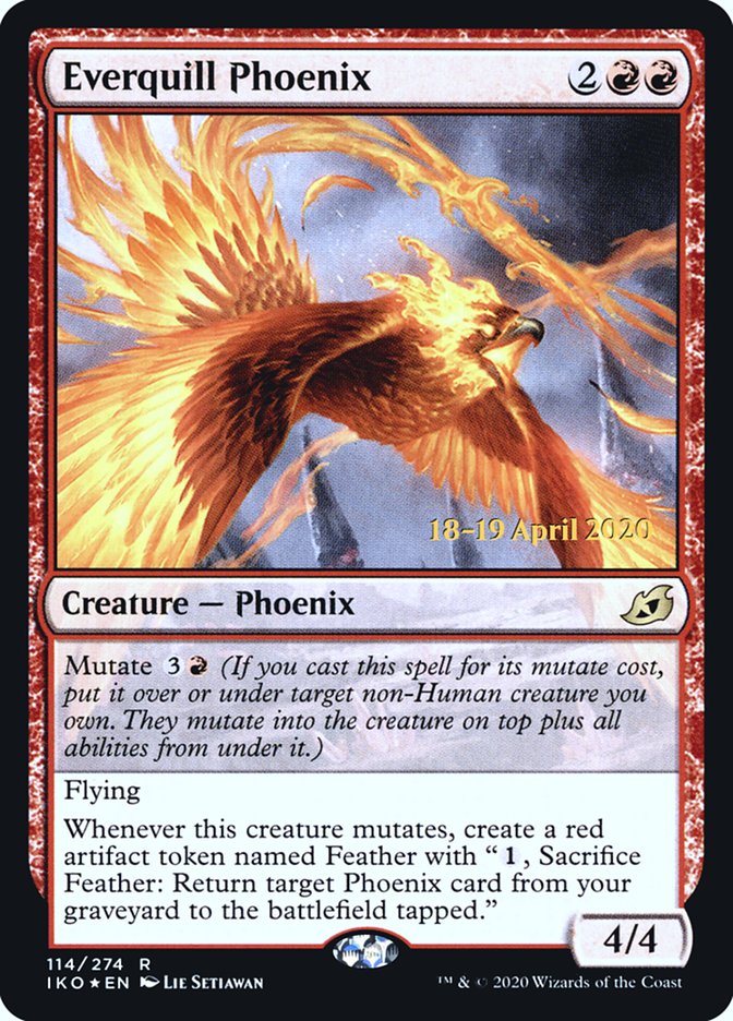 Everquill Phoenix  [Ikoria: Lair of Behemoths Prerelease Promos] | Nerdhalla Games