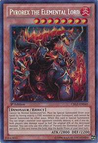 Pyrorex the Elemental Lord [CBLZ-EN040] Secret Rare | Nerdhalla Games