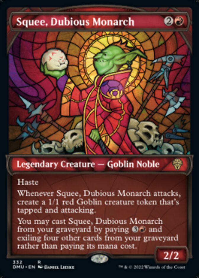 Squee, Dubious Monarch (Showcase Textured) [Dominaria United] | Nerdhalla Games