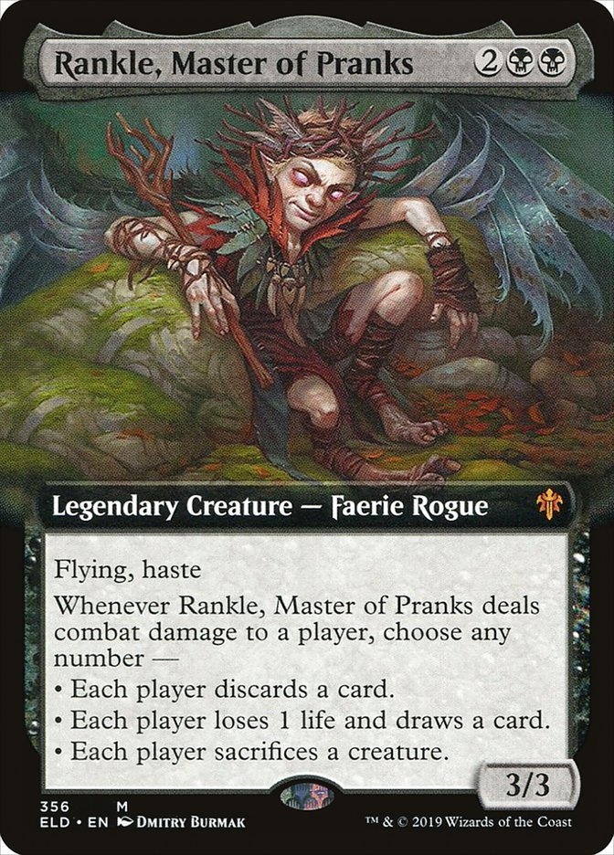 Rankle, Master of Pranks (Extended Art) [Throne of Eldraine] | Nerdhalla Games