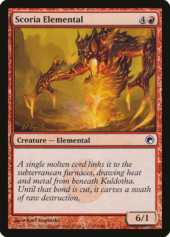 Scoria Elemental [Scars of Mirrodin] | Nerdhalla Games