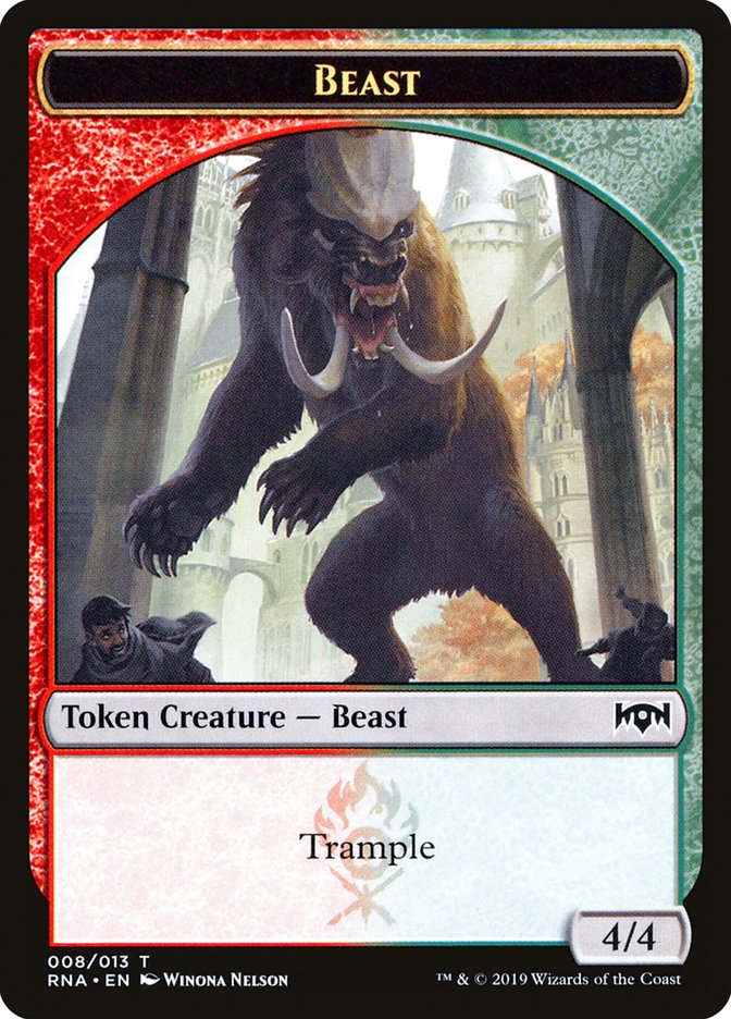 Beast [Ravnica Allegiance Tokens] | Nerdhalla Games