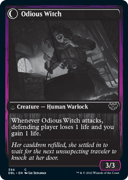 Ragged Recluse // Odious Witch [Innistrad: Double Feature] | Nerdhalla Games