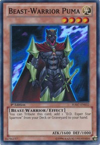 Beast-Warrior Puma [HA07-EN032] Super Rare | Nerdhalla Games