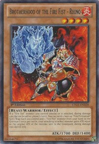 Brotherhood of the Fire Fist - Rhino [LTGY-EN028] Rare | Nerdhalla Games