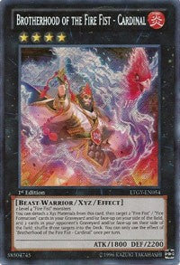 Brotherhood of the Fire Fist - Cardinal [LTGY-EN054] Secret Rare | Nerdhalla Games