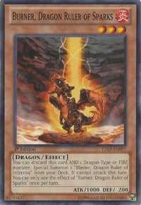 Burner, Dragon Ruler of Sparks [LTGY-EN097] Common | Nerdhalla Games