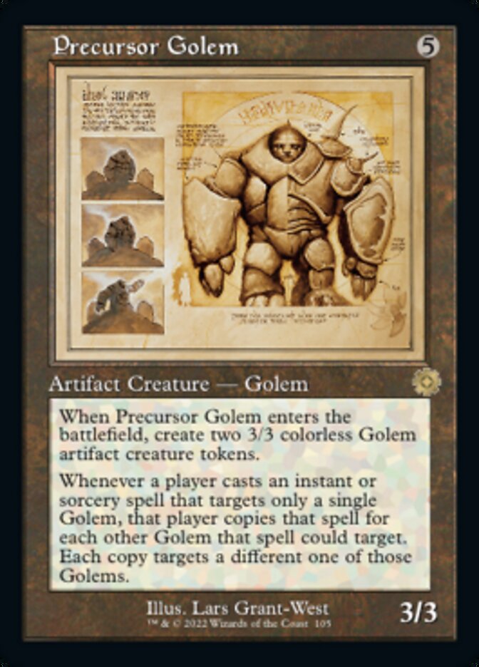 Precursor Golem (Retro Schematic) [The Brothers' War Retro Artifacts] | Nerdhalla Games