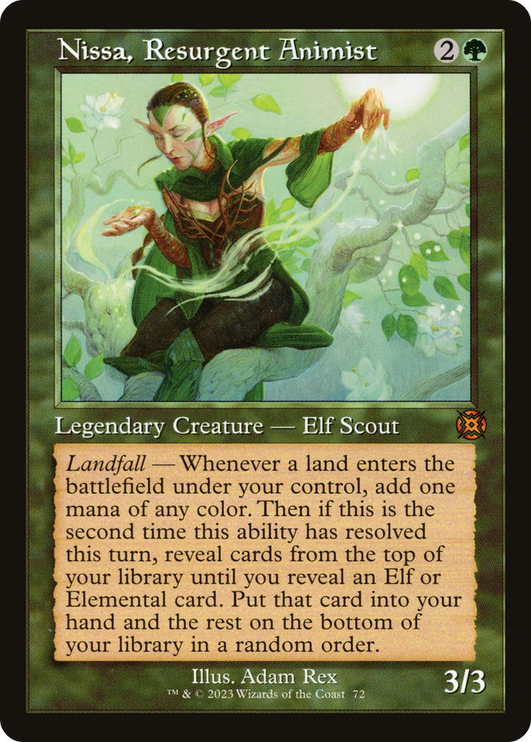 Nissa, Resurgent Animist (Retro) [March of the Machine: The Aftermath] | Nerdhalla Games