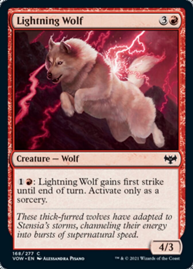 Lightning Wolf [Innistrad: Crimson Vow] | Nerdhalla Games