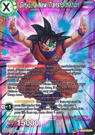 Ginyu, a New Transformation [BT12-088] | Nerdhalla Games