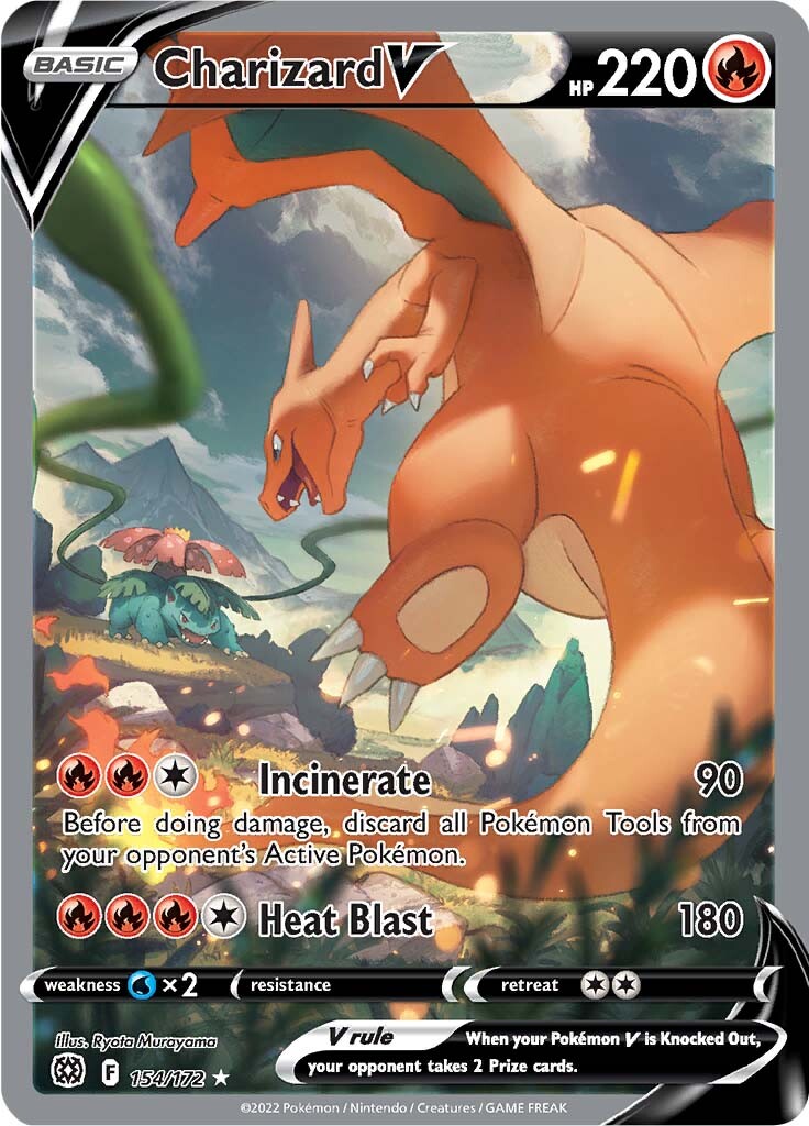 Charizard V (154/172) [Sword & Shield: Brilliant Stars] | Nerdhalla Games