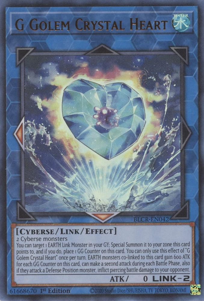 G Golem Crystal Heart [BLCR-EN042] Ultra Rare | Nerdhalla Games