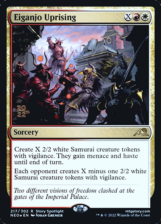 Eiganjo Uprising [Kamigawa: Neon Dynasty Prerelease Promos] | Nerdhalla Games