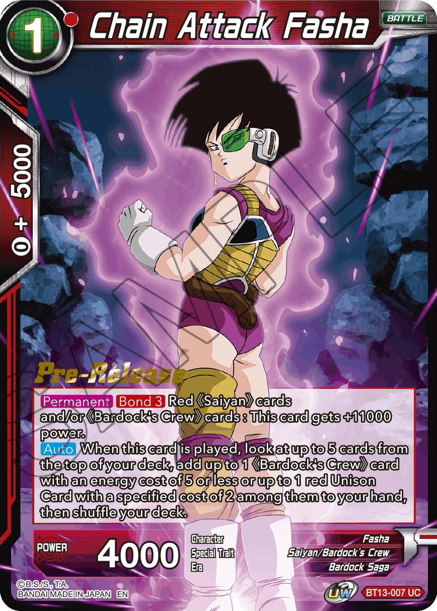 Chain Attack Fasha (BT13-007) [Supreme Rivalry Prerelease Promos] | Nerdhalla Games