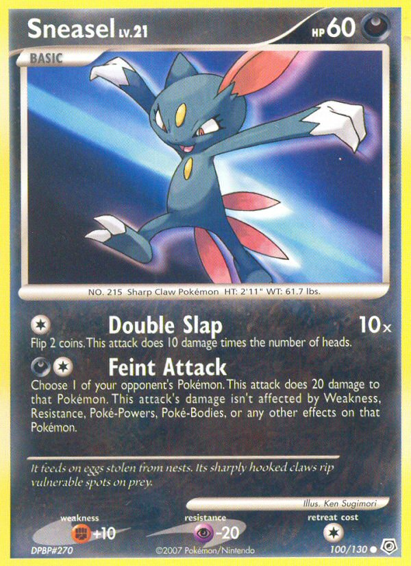 Sneasel (100/130) [Diamond & Pearl: Base Set] | Nerdhalla Games