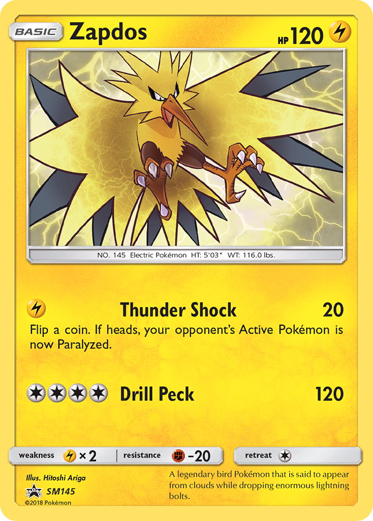 Zapdos (SM145) [Sun & Moon: Black Star Promos] | Nerdhalla Games