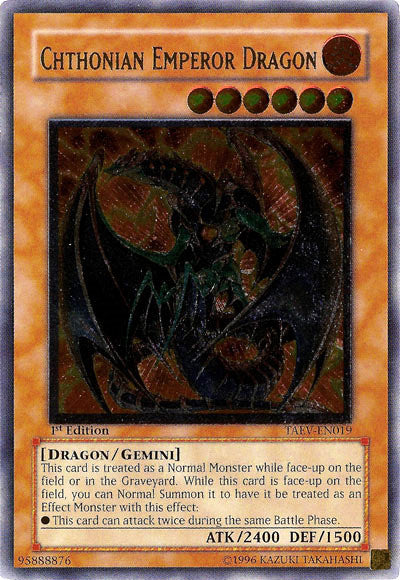 Chthonian Emperor Dragon [TAEV-EN019] Ultimate Rare | Nerdhalla Games