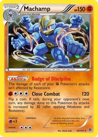 Machamp (49/101) (Cosmos Holo) [Black & White: Plasma Blast] | Nerdhalla Games