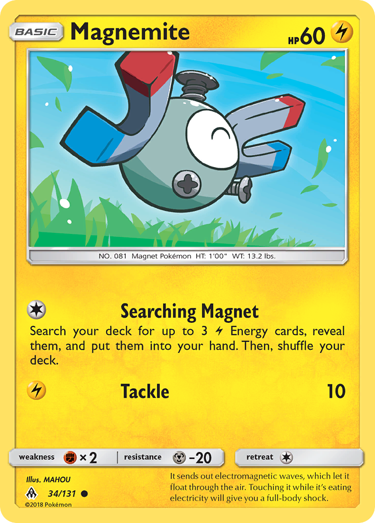 Magnemite (34/131) [Sun & Moon: Forbidden Light] | Nerdhalla Games