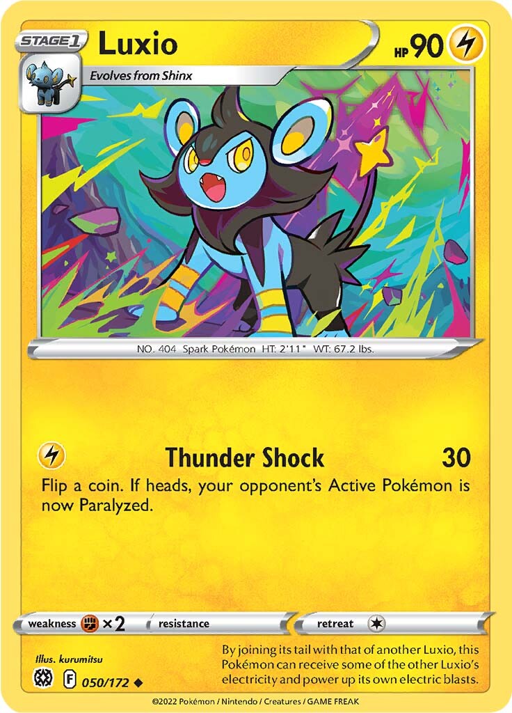 Luxio (050/172) [Sword & Shield: Brilliant Stars] | Nerdhalla Games