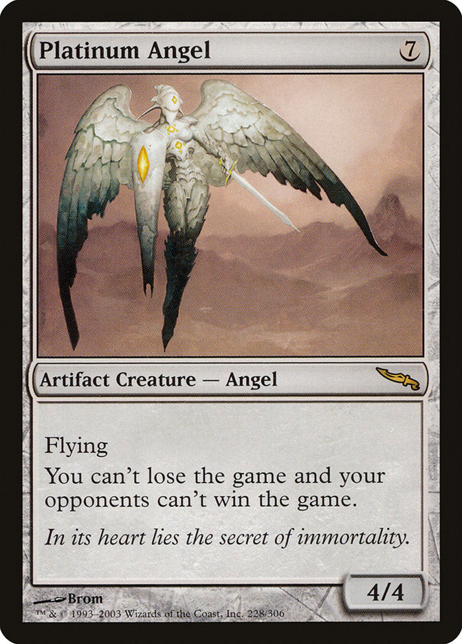 Platinum Angel [Mirrodin] | Nerdhalla Games