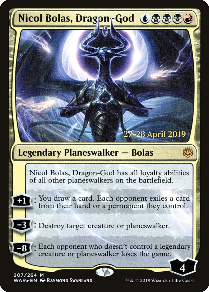 Nicol Bolas, Dragon-God  [War of the Spark Prerelease Promos] | Nerdhalla Games