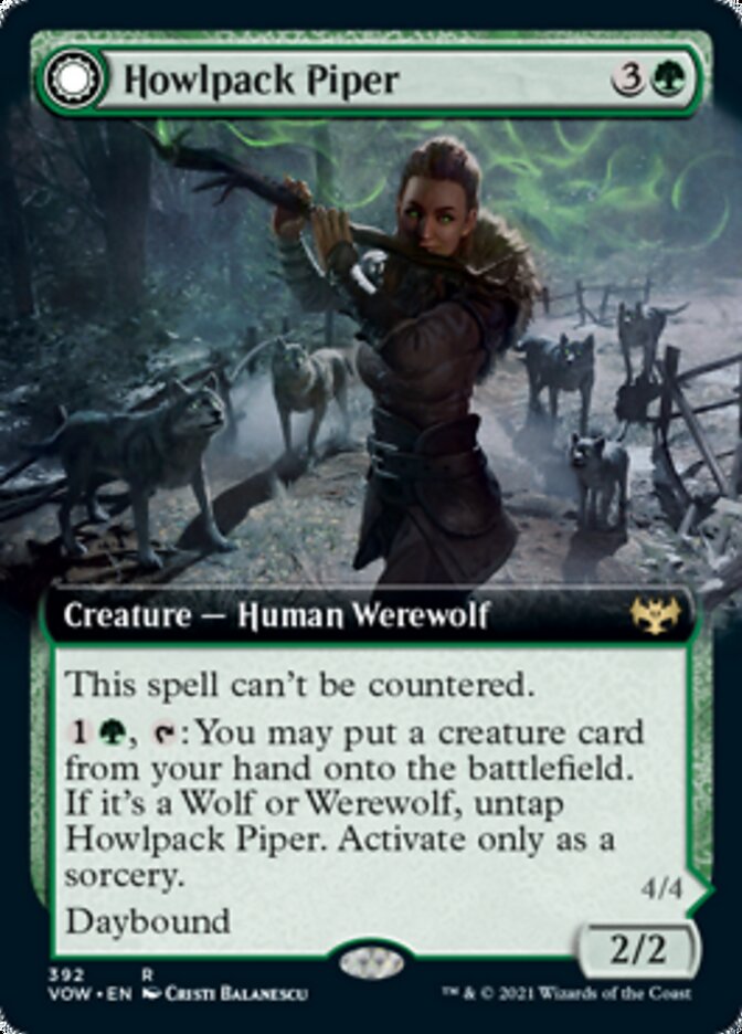 Howlpack Piper // Wildsong Howler (Extended) [Innistrad: Crimson Vow] | Nerdhalla Games