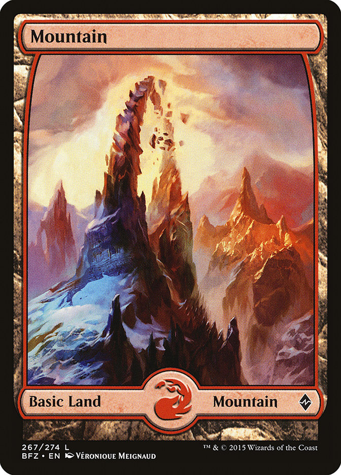 Mountain (267) [Battle for Zendikar] | Nerdhalla Games