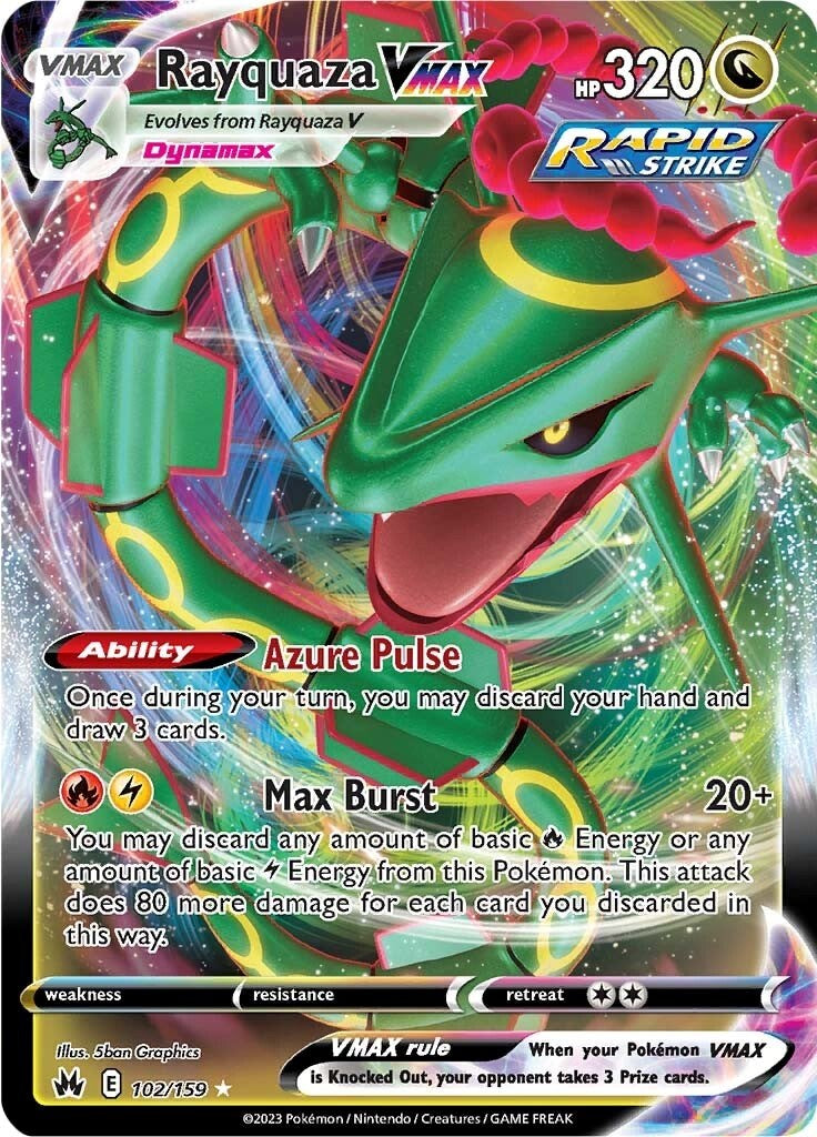 Rayquaza VMAX (102/159) (102) [Sword & Shield: Crown Zenith] | Nerdhalla Games