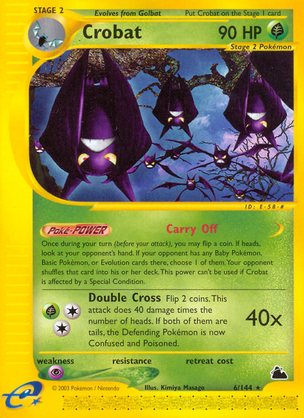 Crobat (6/144) [Skyridge] | Nerdhalla Games