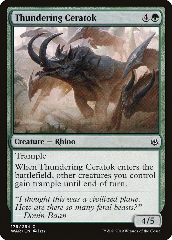 Thundering Ceratok [War of the Spark] | Nerdhalla Games