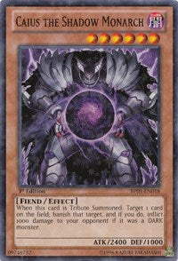 Caius the Shadow Monarch [BP01-EN018] Starfoil Rare | Nerdhalla Games