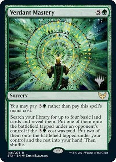 Verdant Mastery (Promo Pack) [Strixhaven: School of Mages Promos] | Nerdhalla Games