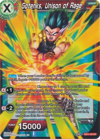 Gotenks, Unison of Rage [EX11-02] | Nerdhalla Games