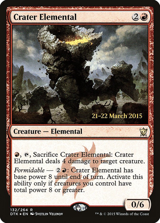 Crater Elemental  [Dragons of Tarkir Prerelease Promos] | Nerdhalla Games