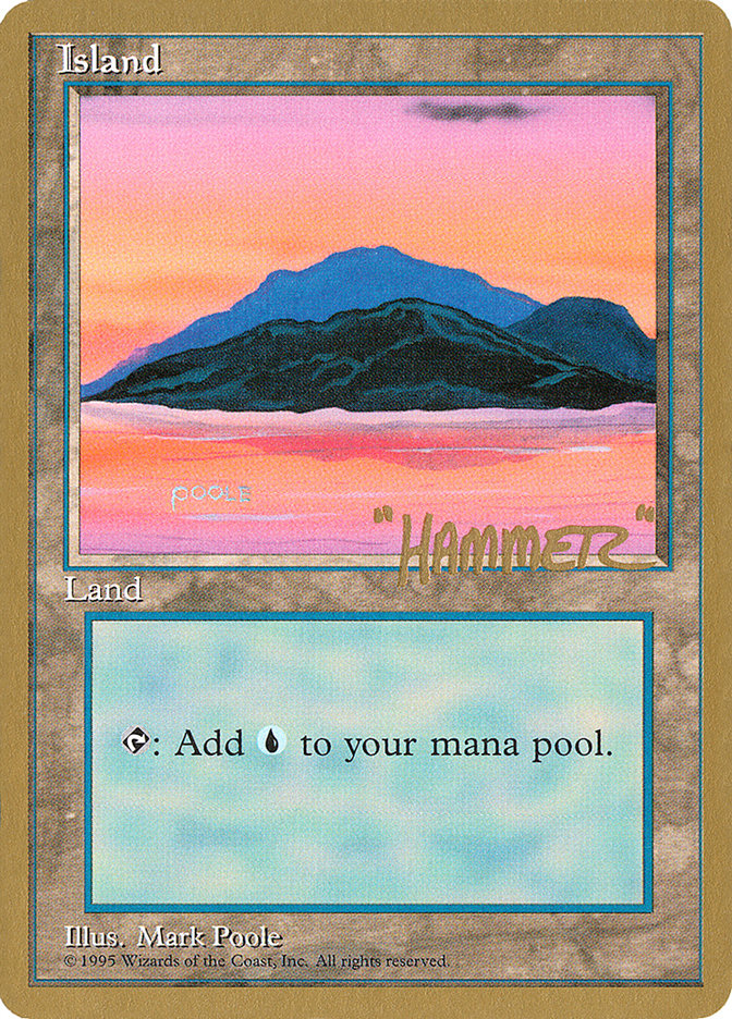 Island (shr369) (Shawn "Hammer" Regnier) [Pro Tour Collector Set] | Nerdhalla Games