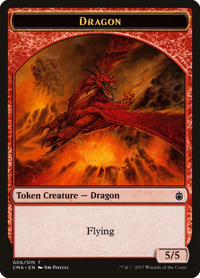 Dragon [Commander Anthology Tokens] | Nerdhalla Games