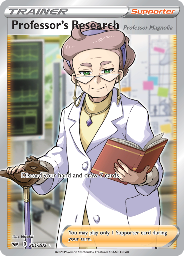 Professor's Research (201/202) (Professor Magnolia) [Sword & Shield: Base Set] | Nerdhalla Games