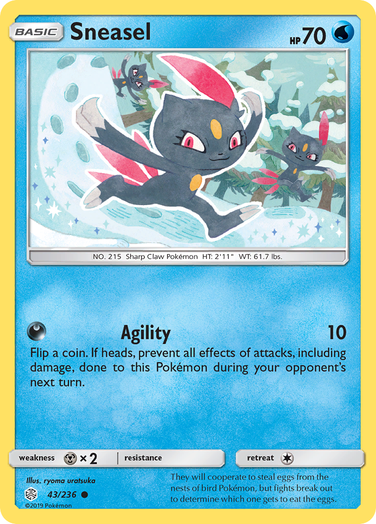 Sneasel (43/236) [Sun & Moon: Cosmic Eclipse] | Nerdhalla Games