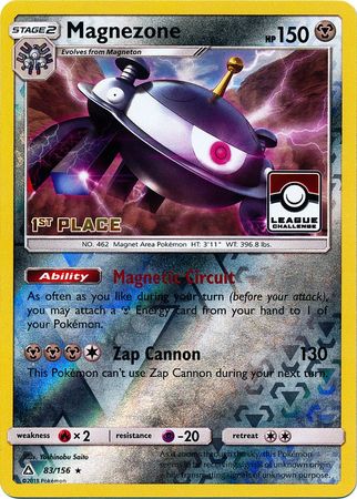 Magnezone (83/156) (League Promo 1st Place) [Sun & Moon: Ultra Prism] | Nerdhalla Games